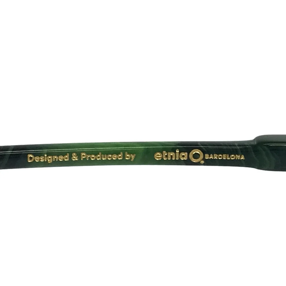 Etnia Barcelona Eyeglasses Frames CIANE GR Green Clear Geometric 53-15-138